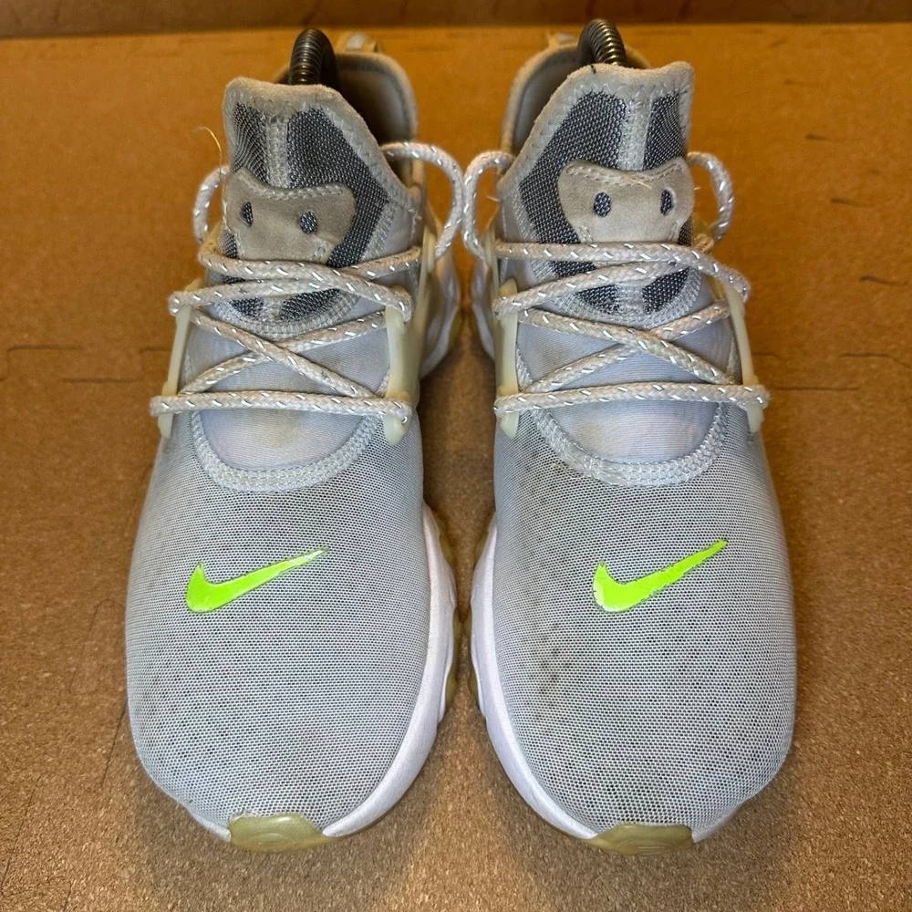 Nike‎ React Presto Platinum Tint Volt Lime Green Sneakers CD9015-401 Womens 7.5